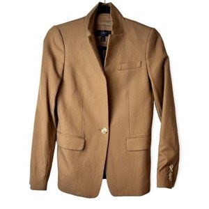 J. Crew Regent Blazer in Wool Flannel Warm Camel